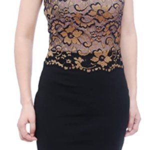 WOOSEA Women's Elegant Sleeveless Floral Lace Vint